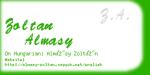 zoltan almasy business card